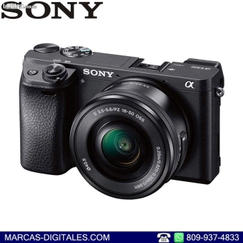 Camara mirrorless sony alpha a6000 24mp full hd 1080p lente 16 50mm