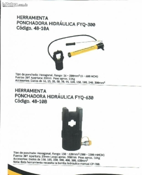 Prensa terminal hidraulica fyq300