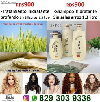 Productos para el cabello de extracto de arroz agua arroz