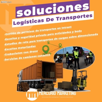 Servicios logística sobredimensionada y seguridad