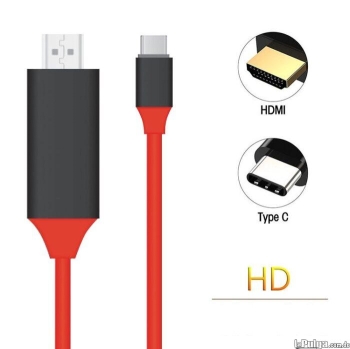 Cable hdmi con conector tipo c - proyecta el contenido a la tv.