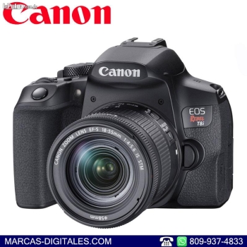 Canon digital rebel t8i 850d con lente 18-55mm stm is kit