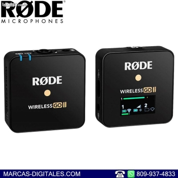 Rode wireless go ii sistema de microfono inalambrico 2.4 ghz