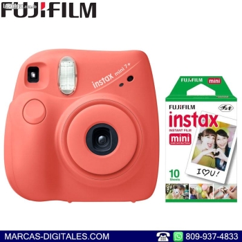 Fujifilm instax mini 7 plus coral camara de foto instantanea
