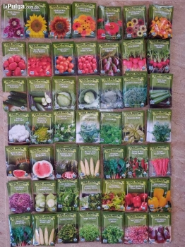Semillas de hortalizas vegetales y flores para huertos