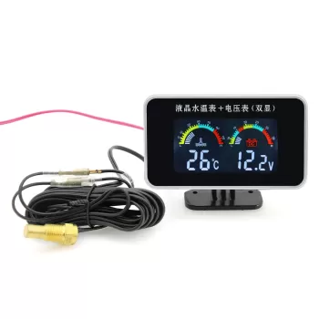 Display digital para medir la temperatura y voltaje del vehi