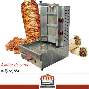Asador de carne kebab shawarma quemadora horno freidora de carnes