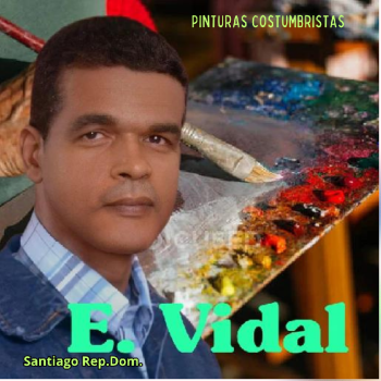 Pintor dominicano e.vidal pintura costumbrista dominicana santiago