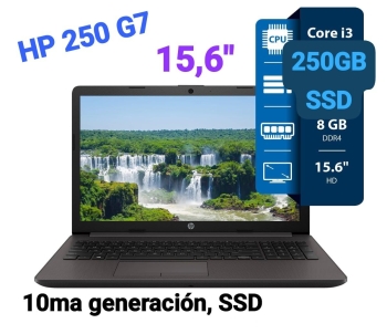 Laptop hp noteboook 15.6 i3 10ma 8gb ddr4 256gb ssd m.2 16500