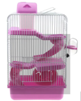 Hamster cage casa de mascotas pequeñas portátiles jaula