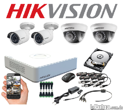 4 Cámaras de seguridad HD HIKVISION Instalación Incluida Foto 6273564-1.jpg