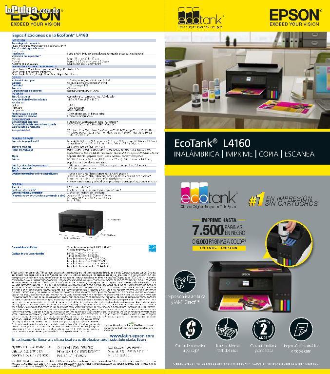Impresora L4160 a color inalámbrica Epson EcoTank L4 Foto 6540584-2.jpg