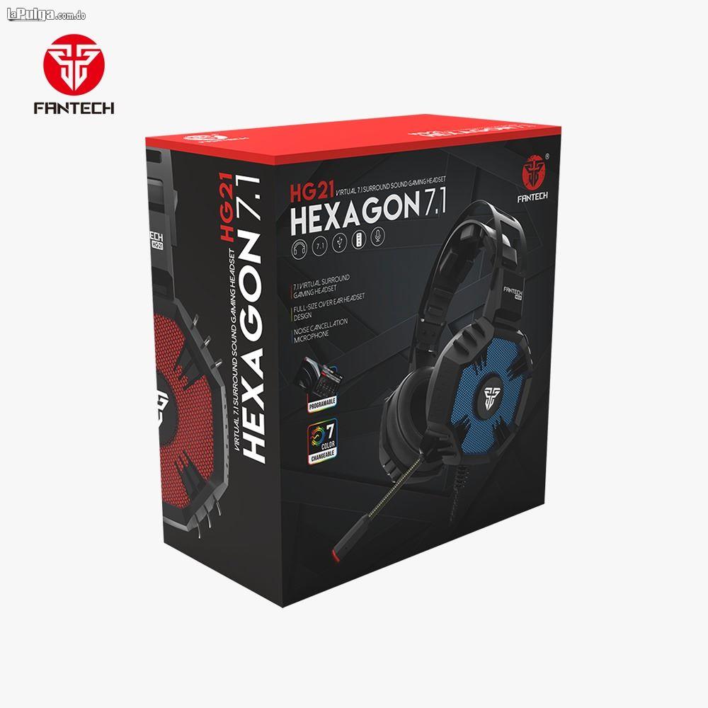 Headset Fantech 7.1 HG21 Hexagon W/microphone Gaming RGB. Foto 7086740-1.jpg
