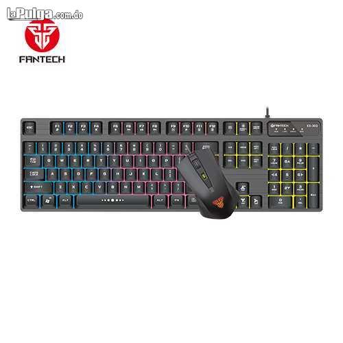 Combo teclado y mouse FanTech KX-302 RGB USB Foto 7099027-5.jpg