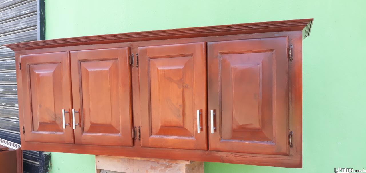 Gabinete de cocina de custro puertas en madera entero  Foto 7133173-1.jpg