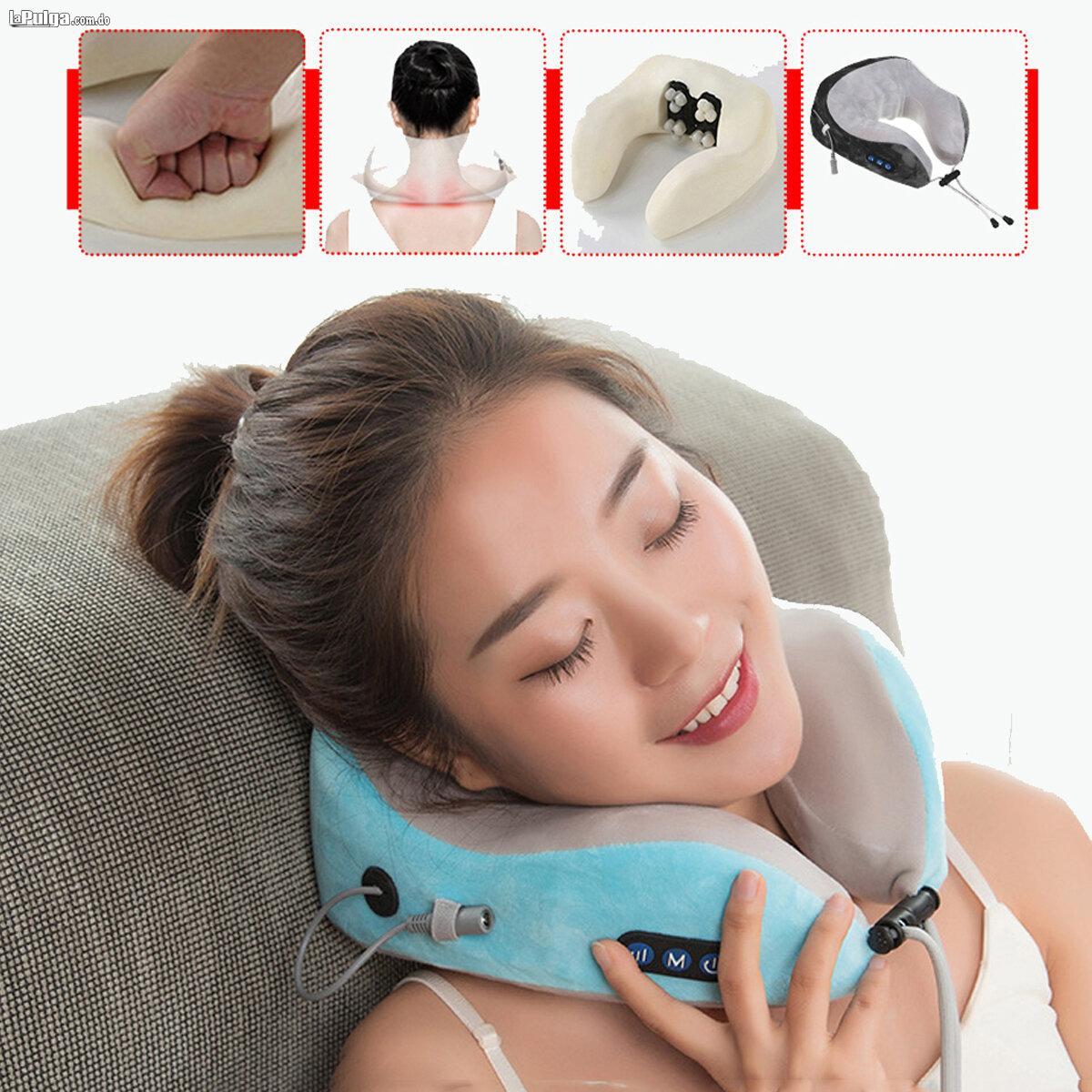 Masajeador de cuello en forma de U almohada multifuncional portátil r Foto 7154882-4.jpg