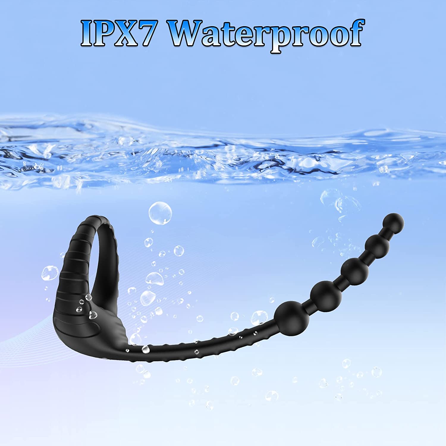 Prostata y anillo vibrador estimulador a prueba de agua Foto 7174729-1.jpg