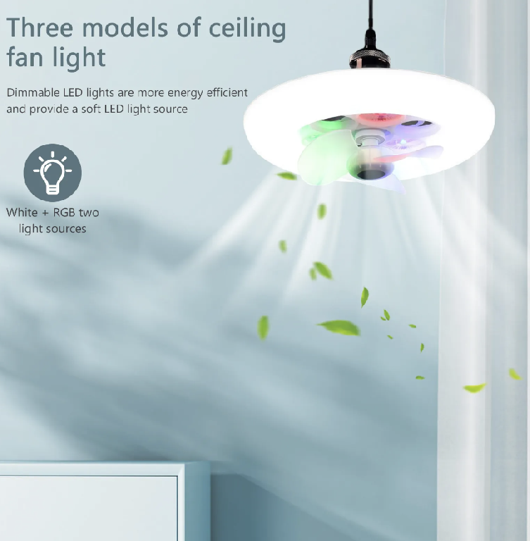 Ventilador de techo con luces ventilador LED de 60W luz RG Foto 7175116-4.jpg