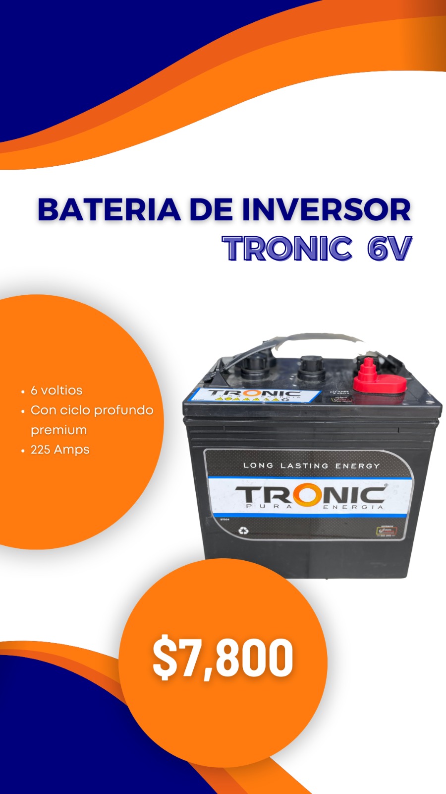Batería de inversor Tronic 6V Foto 7185608-1.jpg