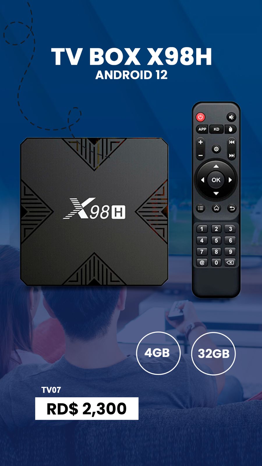 TV BOX X98H 4GB 32GB ANDROID 12                              Foto 7189612-1.jpg
