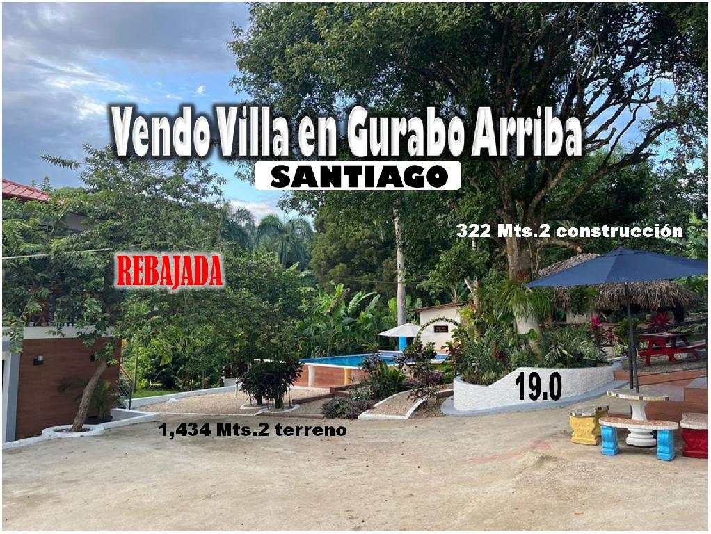 Vendo Villa AMUEBLADA en Gurabo Arriba SANTIAGO a 500 Mts. Foto 7192968-L1.jpg