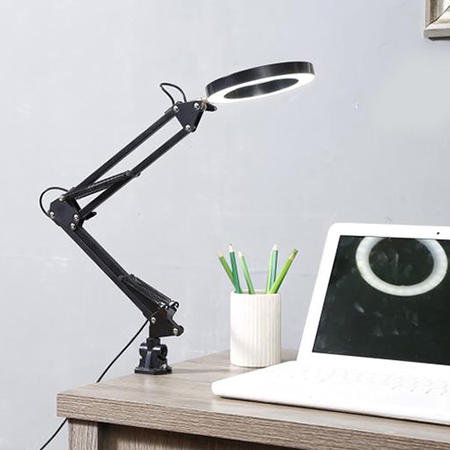 Lámpara de escritorio con base y clip regulable flexible Foto 7193381-F3.jpg