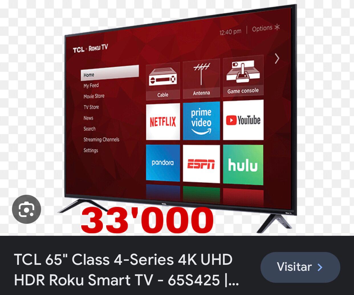 Smart tv Roku de 65’’  en La Romana Foto 7193519-1.jpg
