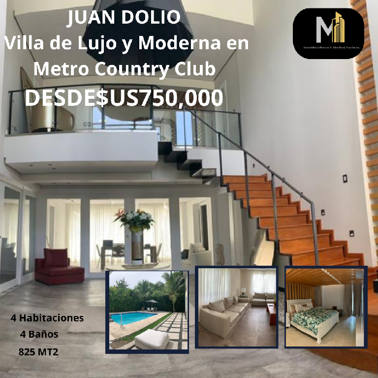 Villa de Lujo y Moderna en Metro Country Club en juan dolió  Foto 7194283-1.jpg