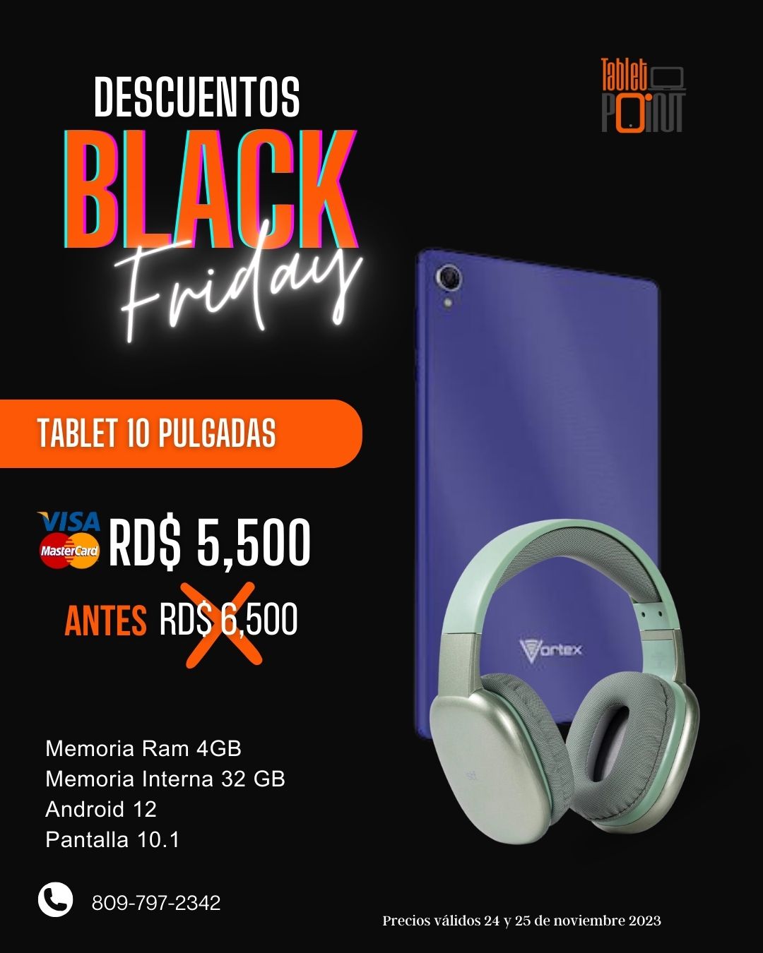 Tablet Vortex T10 - Oferta Black Friday en Santo Domingo DN Foto 7197057-1.jpg