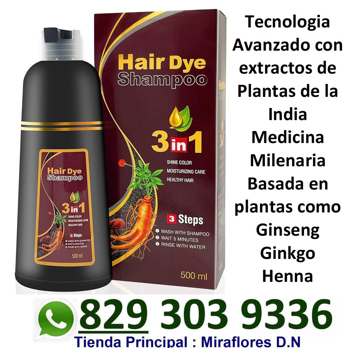 shampoo de henna para poner el cabello NEGRO O MARRON Foto 7198649-2.jpg