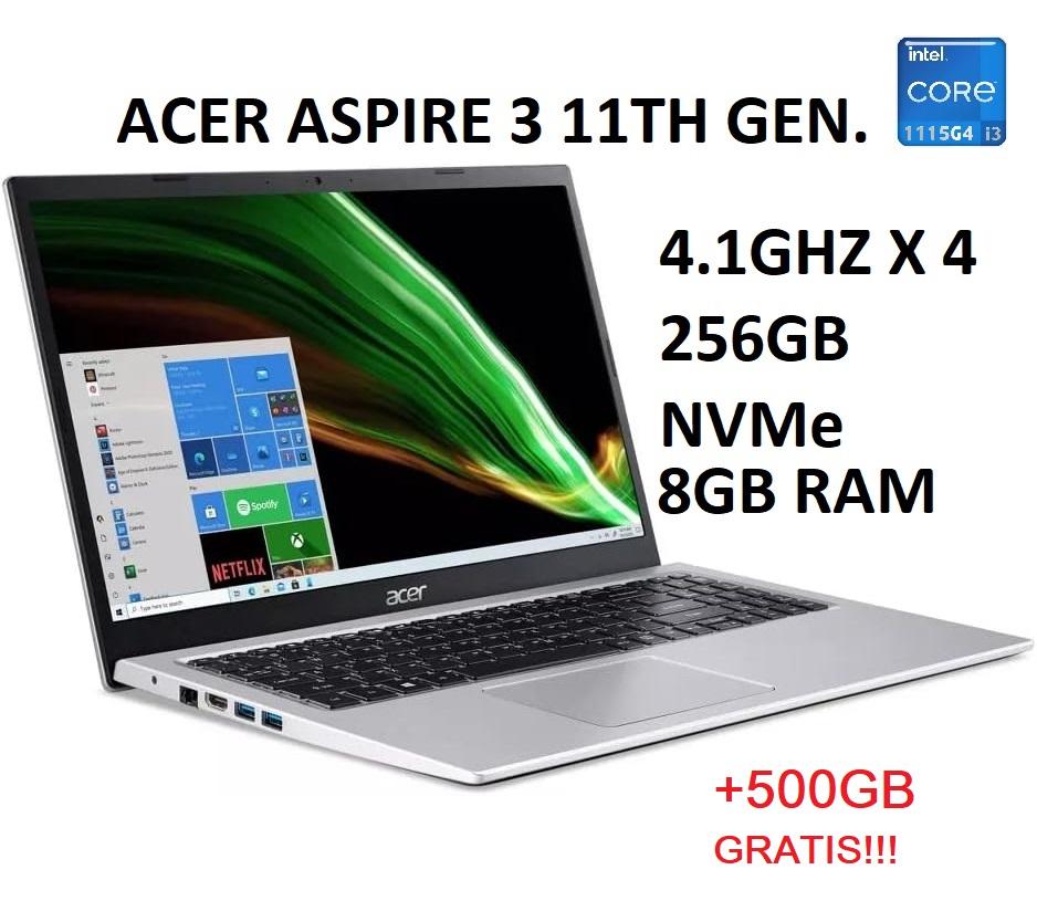 ACER ASPIRE 3 15.6 I3 11VA 8GB DDR4 256GB NVMe  500GB NUEVA Foto 7200961-1.jpg