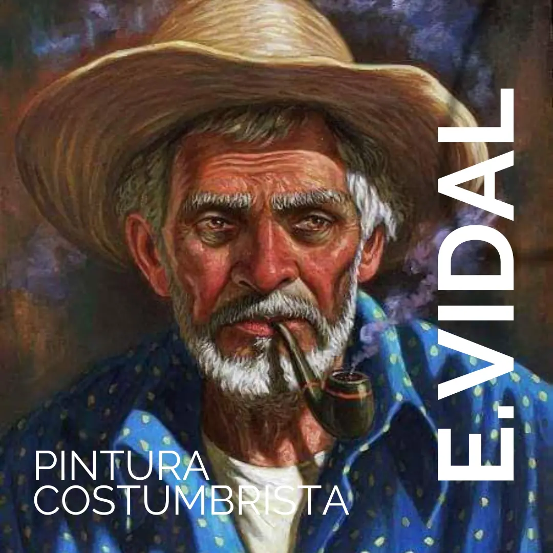 Pintor Dominicano cuadro Costumbrista Obra De Arte E.vidal Foto 7203583-1.jpg