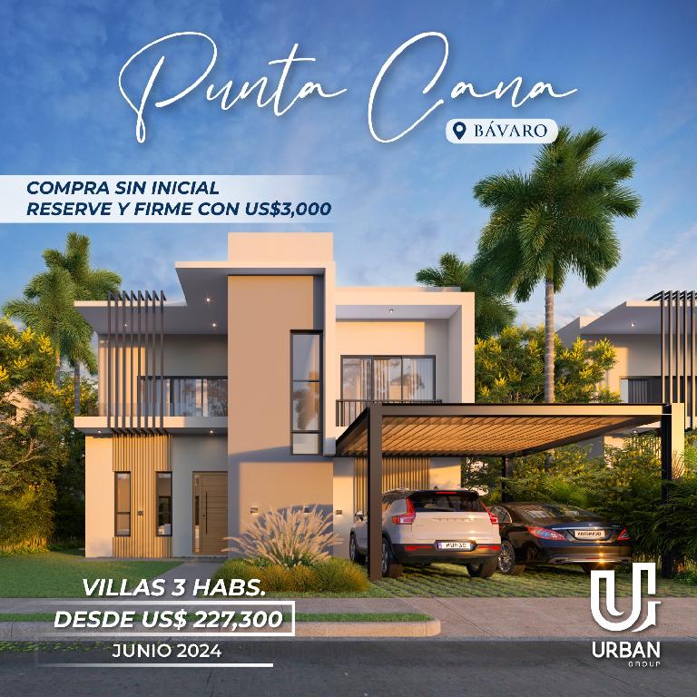 Villas de 3 Habitaciones con Linea Blanca y A/C En Punta Cana Foto 7206390-3.jpg