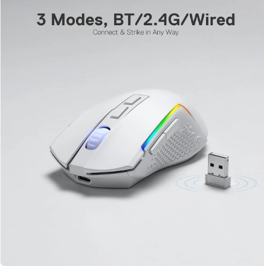 Redragon-ratón M693 inalámbrico/BT y 24G con cable Mouse para juegos c Foto 7218948-1.jpg