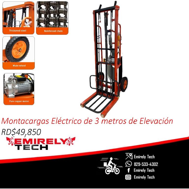 Montacargas grua Carretilla de 3 metros de elevacion electrico de 200K Foto 7219087-1.jpg