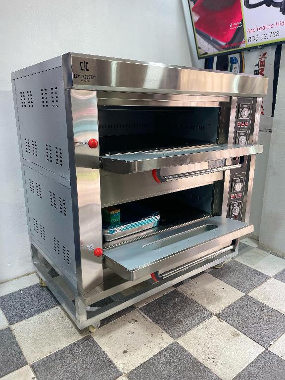 Horno cocina industrial de doble cabina para carnes pan pizza reposter Foto 7219510-5.jpg