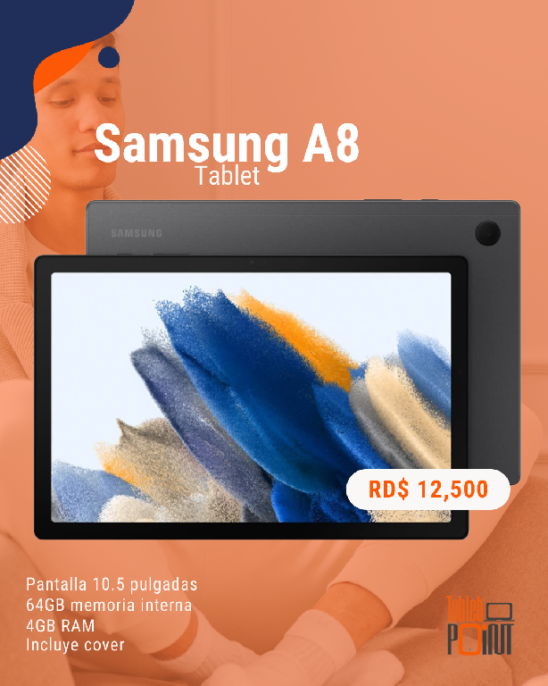 Samsung A8 x200 64GB Nueva Incluye cover en Santo Domingo DN Foto 7221162-1.jpg
