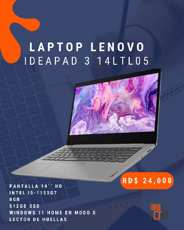 Laptop Lenovo Ideapad 3 14LTL05 en Santo Domingo DN Foto 7221169-F1.jpg