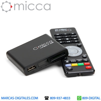 Reproductor multimedia micca speck g2 1080p puerto usb y sdhc