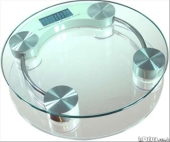 Balanza personal platafoma cristal templado ideal para el baño