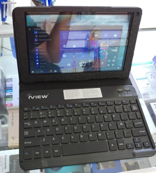 Tablet windows 10 / mini laptop / quad-core / con teclado y estuche