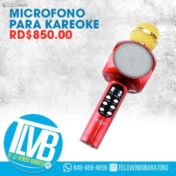 Microfono inhalambrico bluetooth karaoke