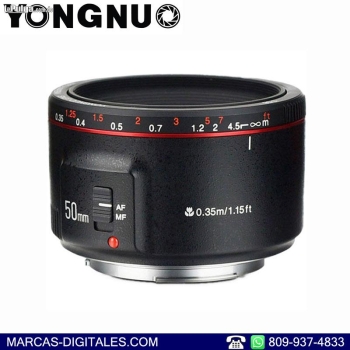 Lente yongnuo yn50mm ii f1.8 para camaras canon ef