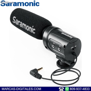 Saramonic sr-m3 microfono condensador direccional para camaras