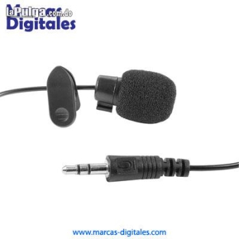 Microfono lavalier con conector mini jack 3.5mm trs y cable de 4 pies