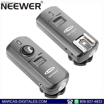 Neewer fc-16 set de 1 transmisor y 1 disparador para flash