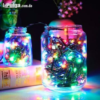 Luces de navidad luces decorativas 200 led con batería recargabl