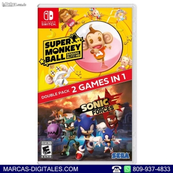 Sonic forces y super monkey ball combo para nintendo switch