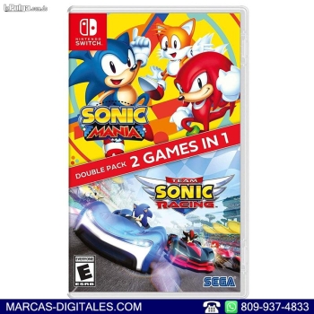 Sonic mania y team sonic racing combo juego para nintendo switch