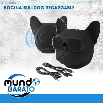 Bocina bulldog altavoz inalámbrico hi-fi recargable bluetooth